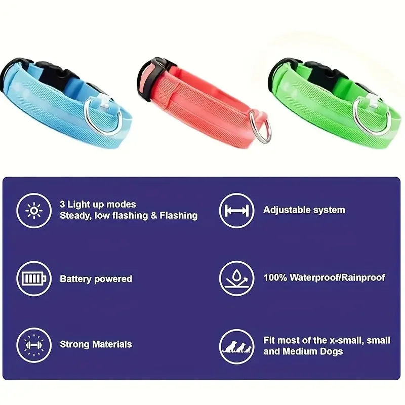 Pet Dog Collar Luminous Fluorescent