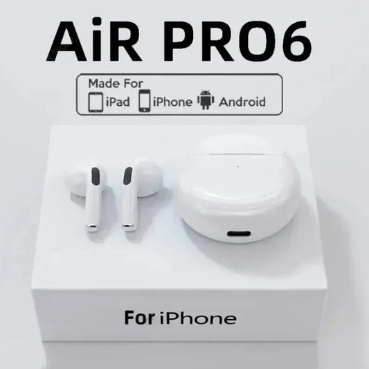 Pro 6 TWS Bluetooth Earbuds