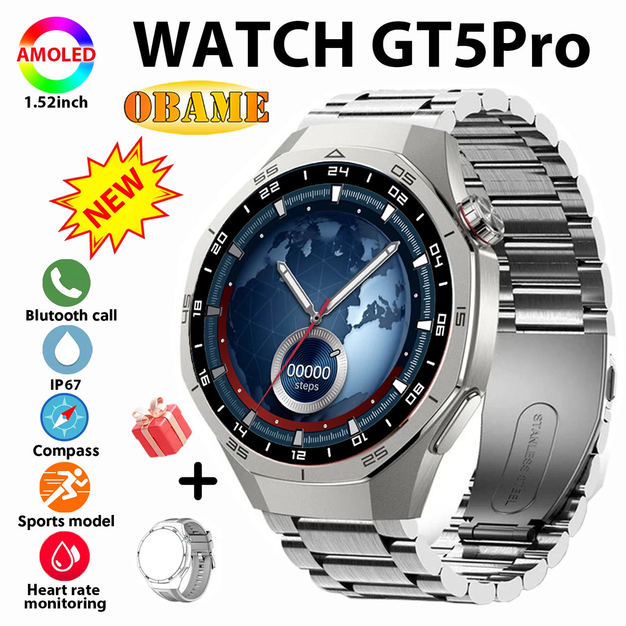 New SmartWatch GT5 Pro