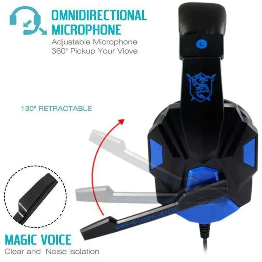 VIKEFON Wired Gaming Headphones