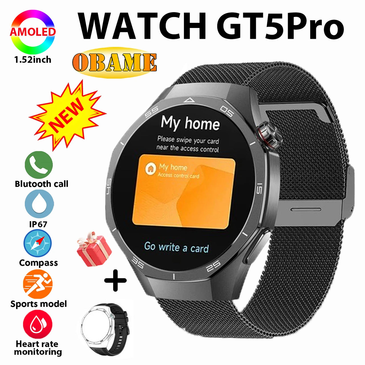 New SmartWatch GT5 Pro