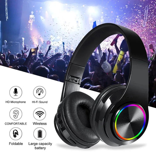 RGB Headphones Bluetooth VIKEFON