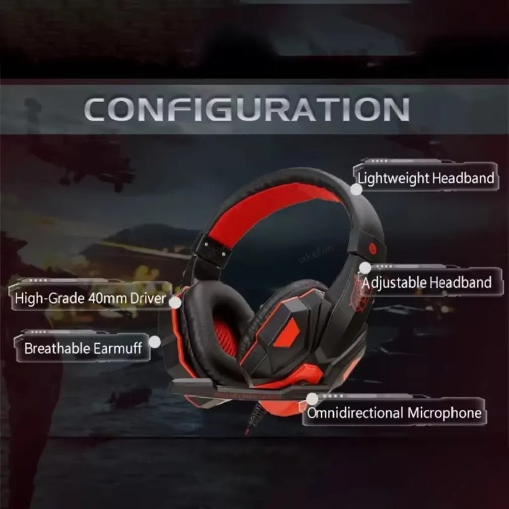 VIKEFON Wired Gaming Headphones