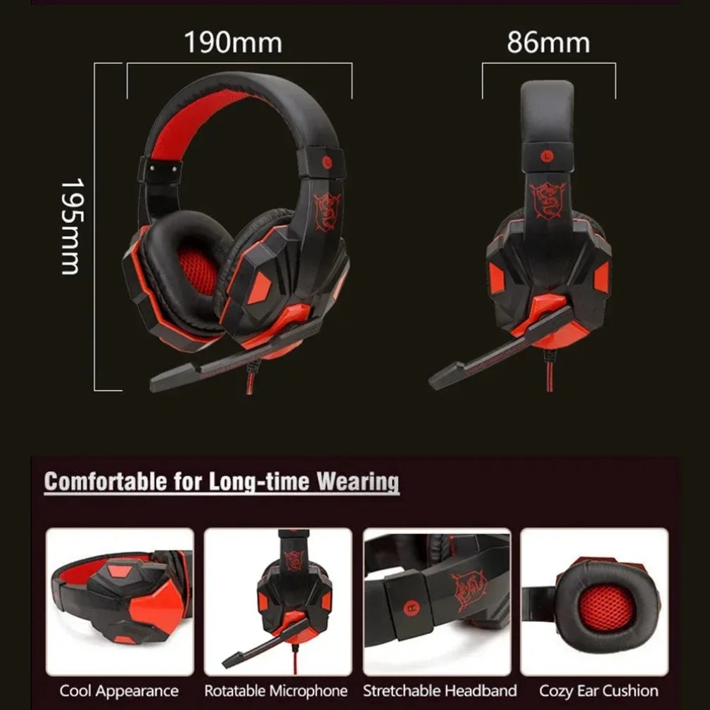 VIKEFON Wired Gaming Headphones